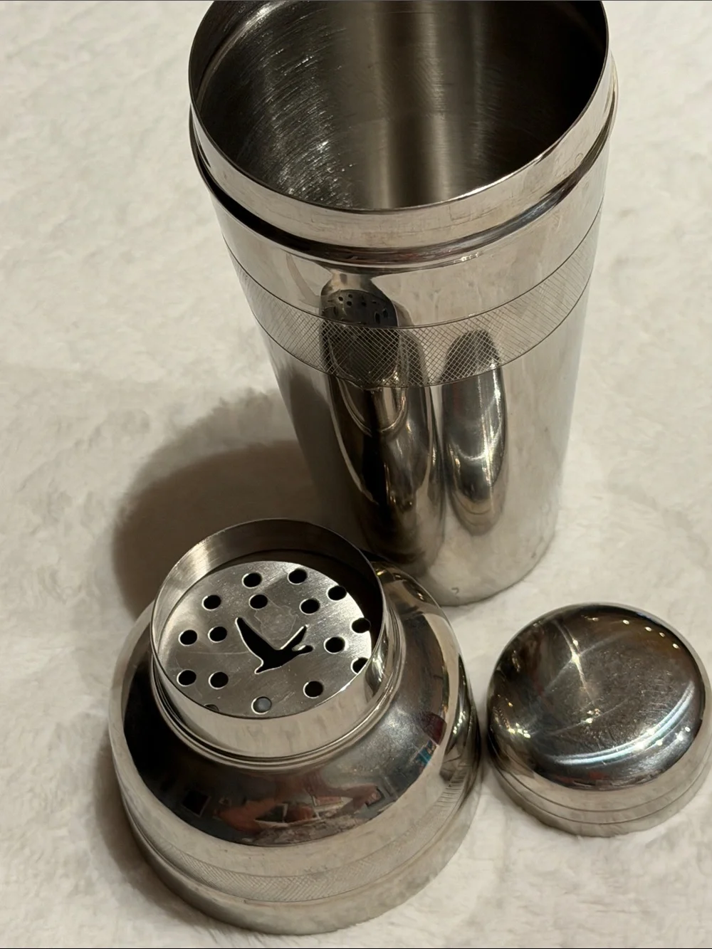 Stainless Steel Cocktail Shaker - Silver Grey Goose